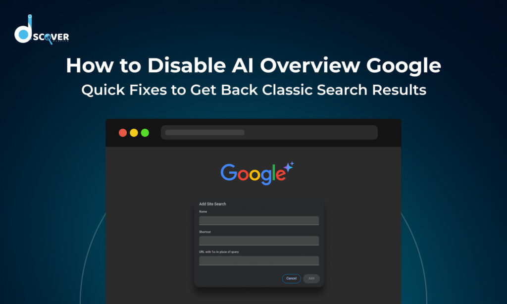how to disable Google AI Overview