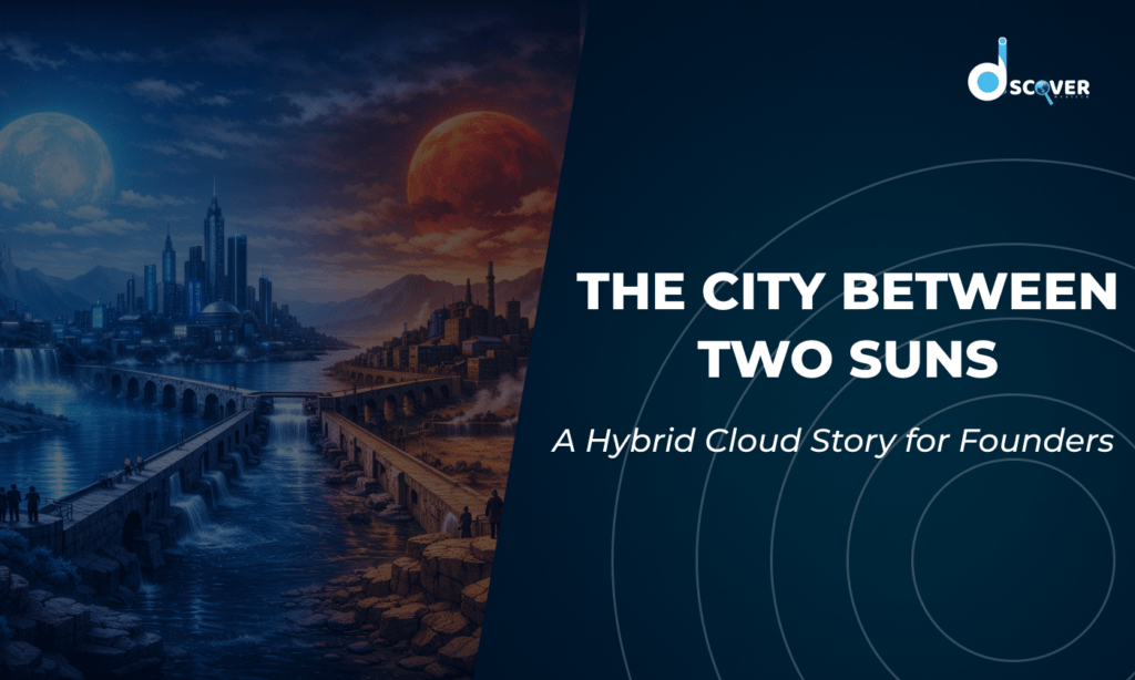 Two-sun city representing hybrid cloud