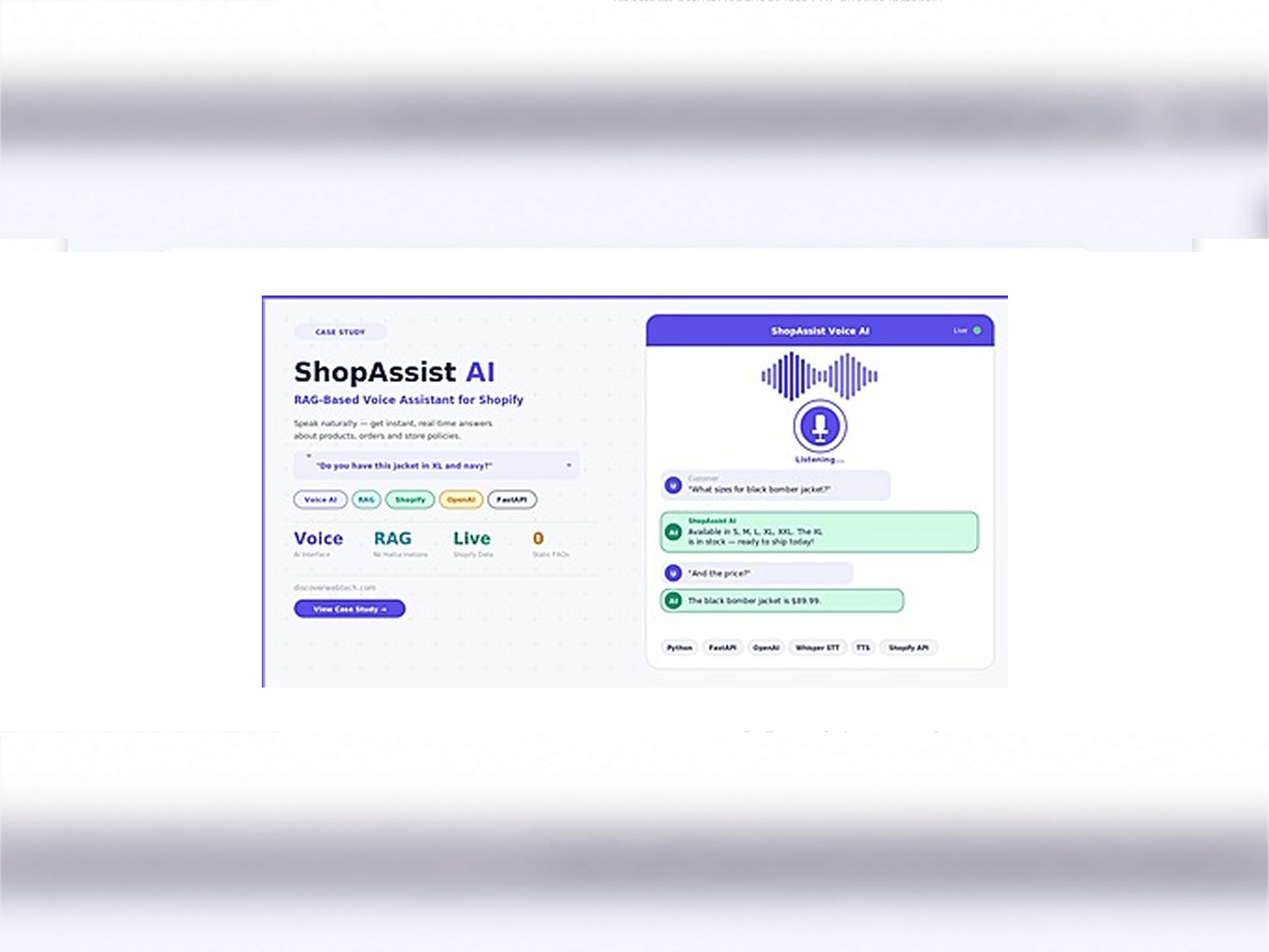 ShopAssist Voice AI — RAG-Based Voice Assistant for Shopify