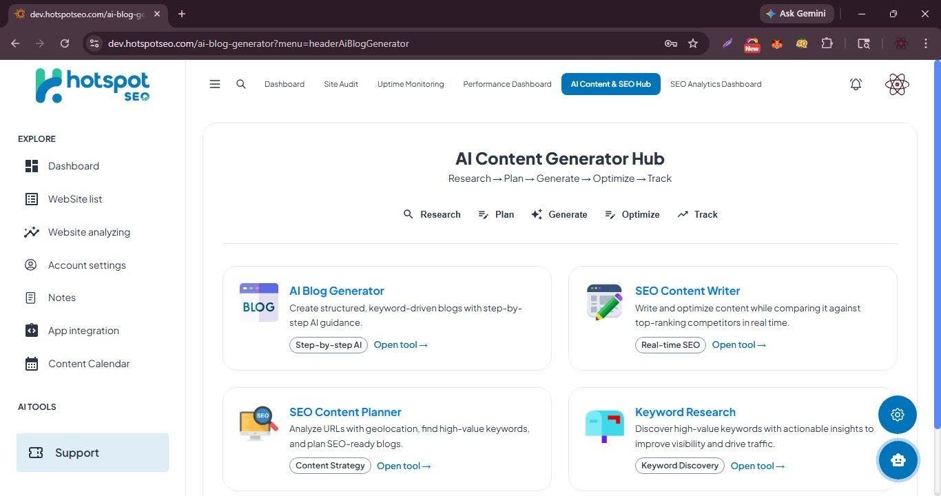 AI Content Generator Hub — AI Blog Generator, SEO Content Writer, SEO Content Planner, Keyword Research