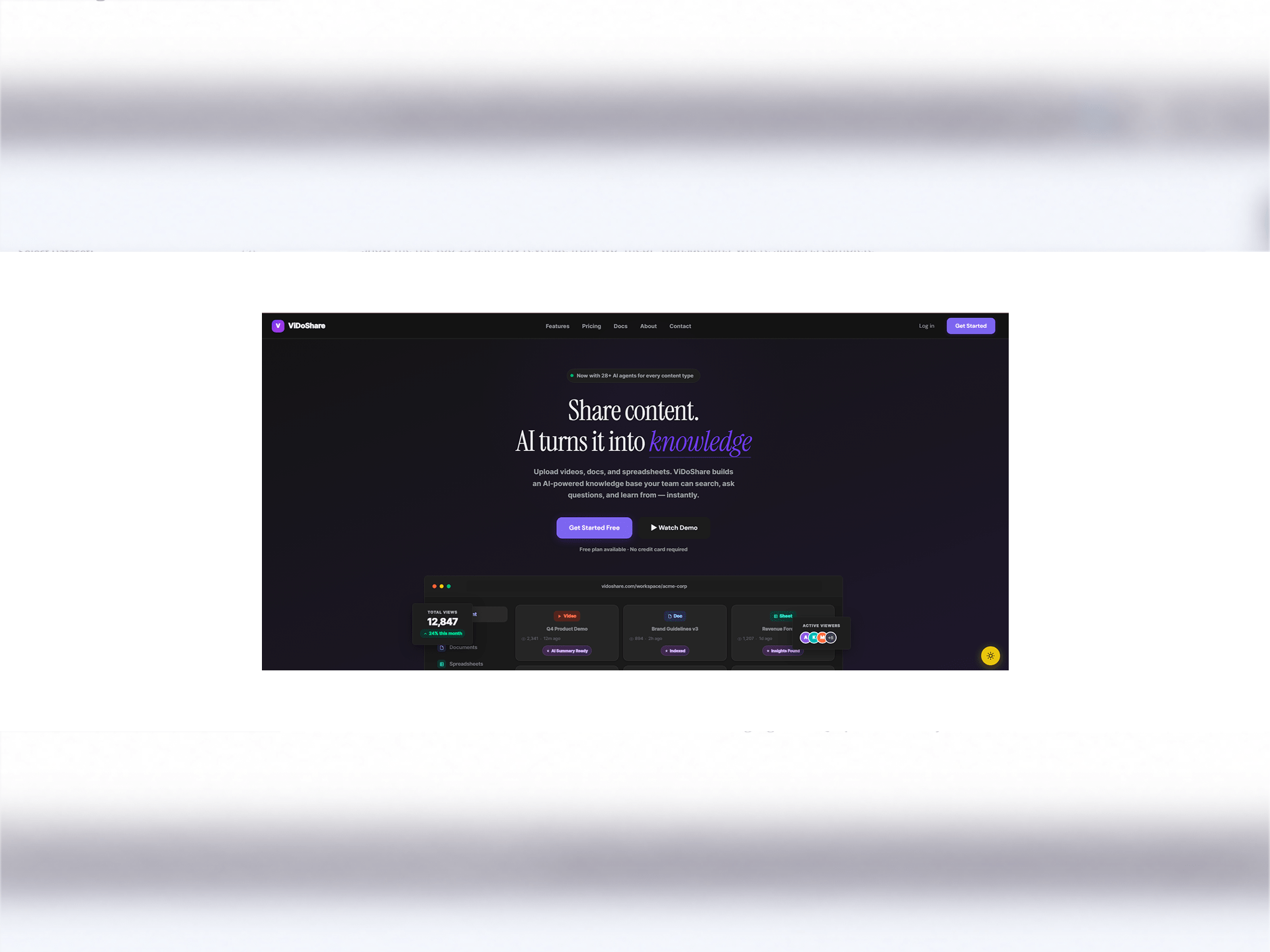 Vidoshare — Unified Content Platform